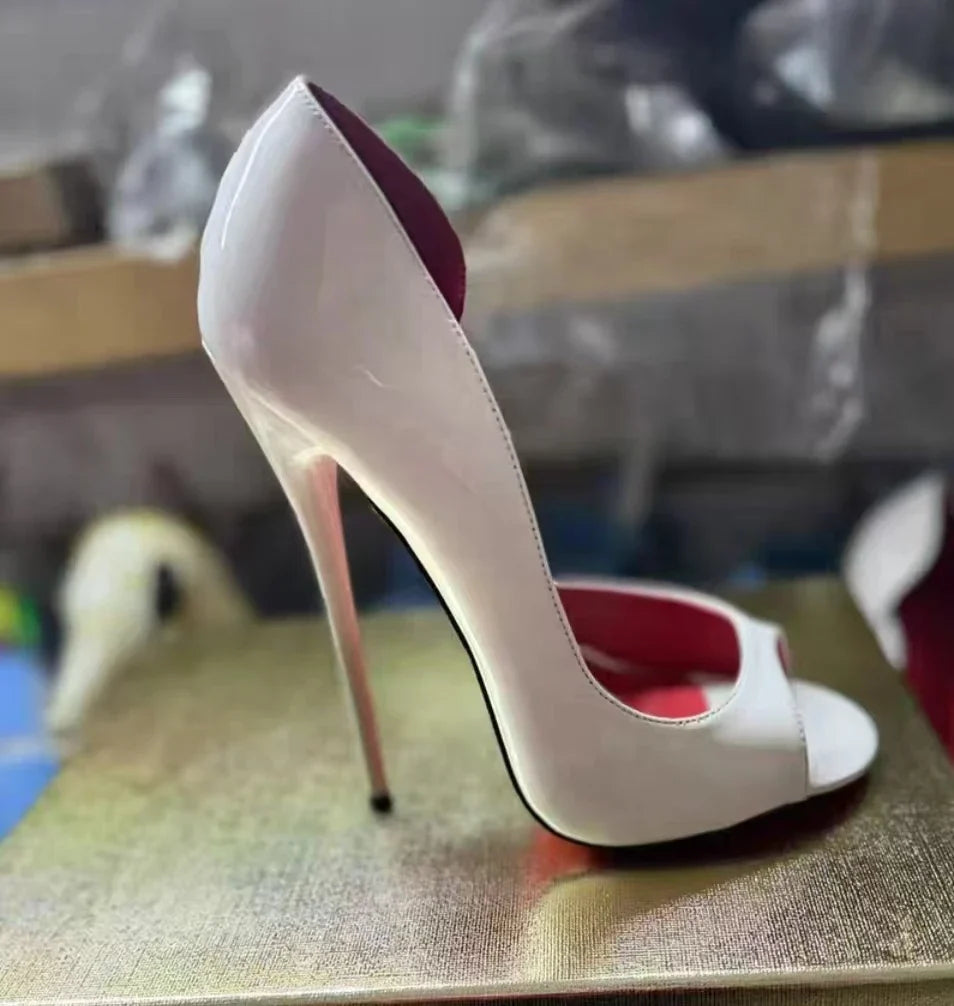14cm/16cm Shallow Out Fetish Shoes