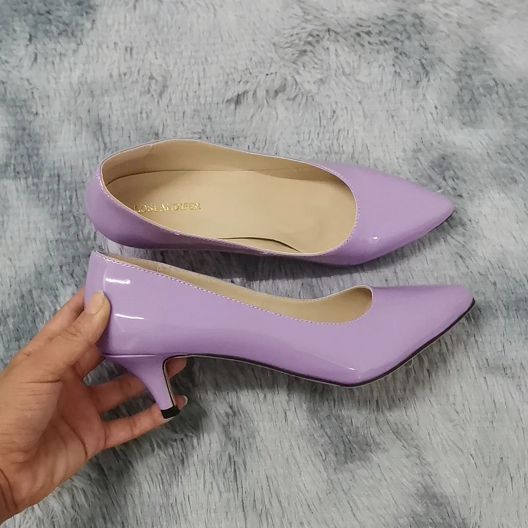 Classic Sexy Pointed Toes 5cm Low Med Kitten High Heels