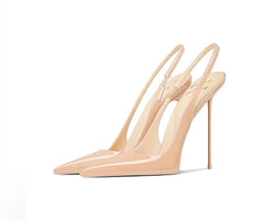 Temperament French Nude Pointed Thin Heel High-heeled Shoes