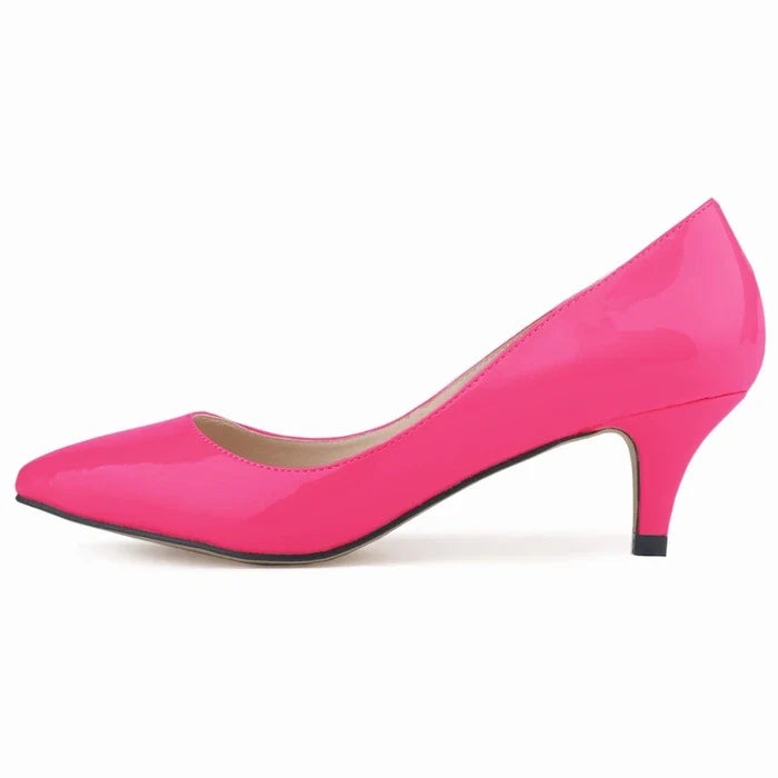 Classic Sexy Pointed Toes 5cm Low Med Kitten High Heels