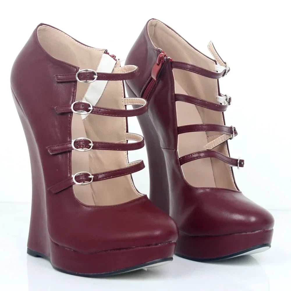 18cm Wedges High Heels Platform Pumps