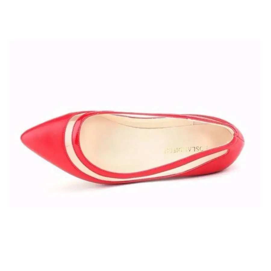 5cm Low Heel Pointed Toe Slip-on High Heels