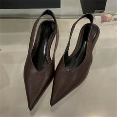 Elegant Pointed Toe Wedges Low Heels