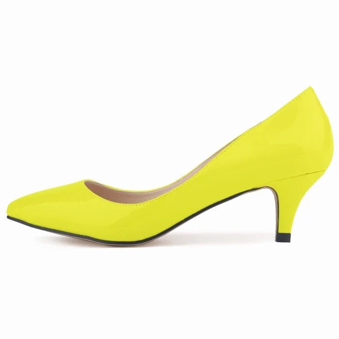 Classic Sexy Pointed Toes 5cm Low Med Kitten High Heels