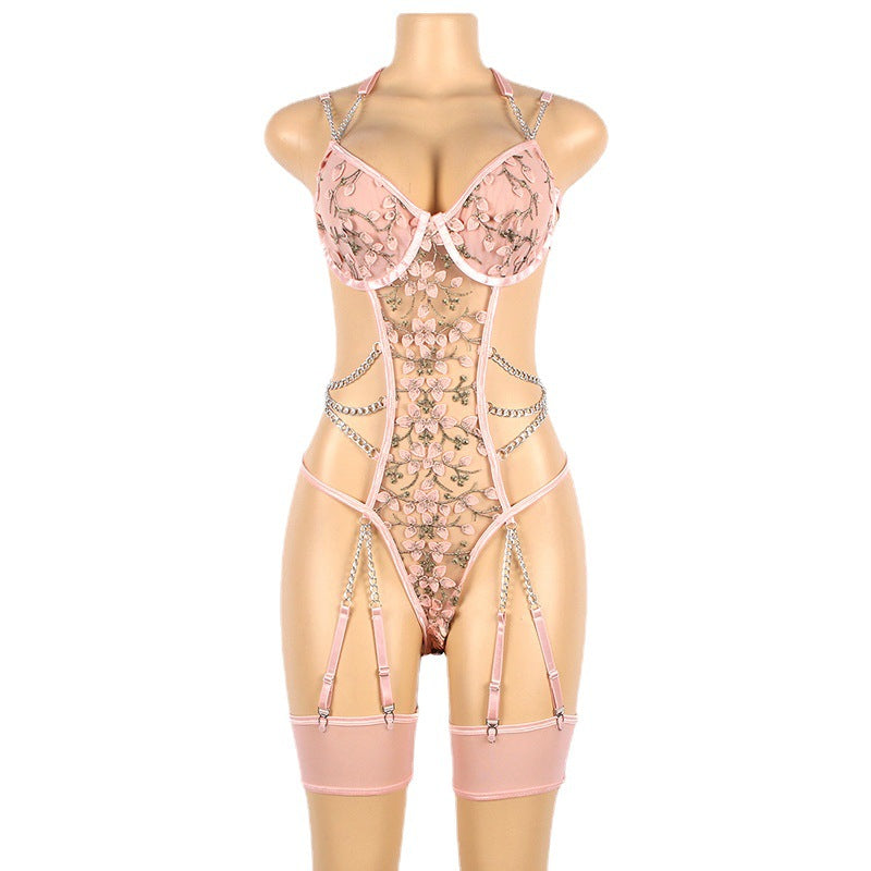 See Thru Corset Bodysuit Latina mature women lingerie Black Teddy