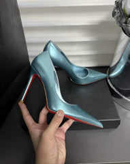 12cm slim heel exuding a high-end and non tiring style