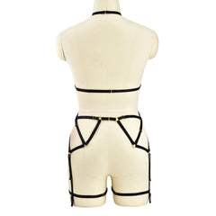 Sex Sexy Bodysuit Strapy Body Harness Lingerie White Teddy