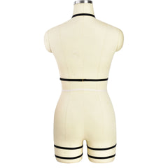 Sexy Black Bodysuit Chubby Black Body Harness Lingerie Couples Teddy