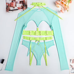Sexy Bondage Lingerie Bodysuit Teddy