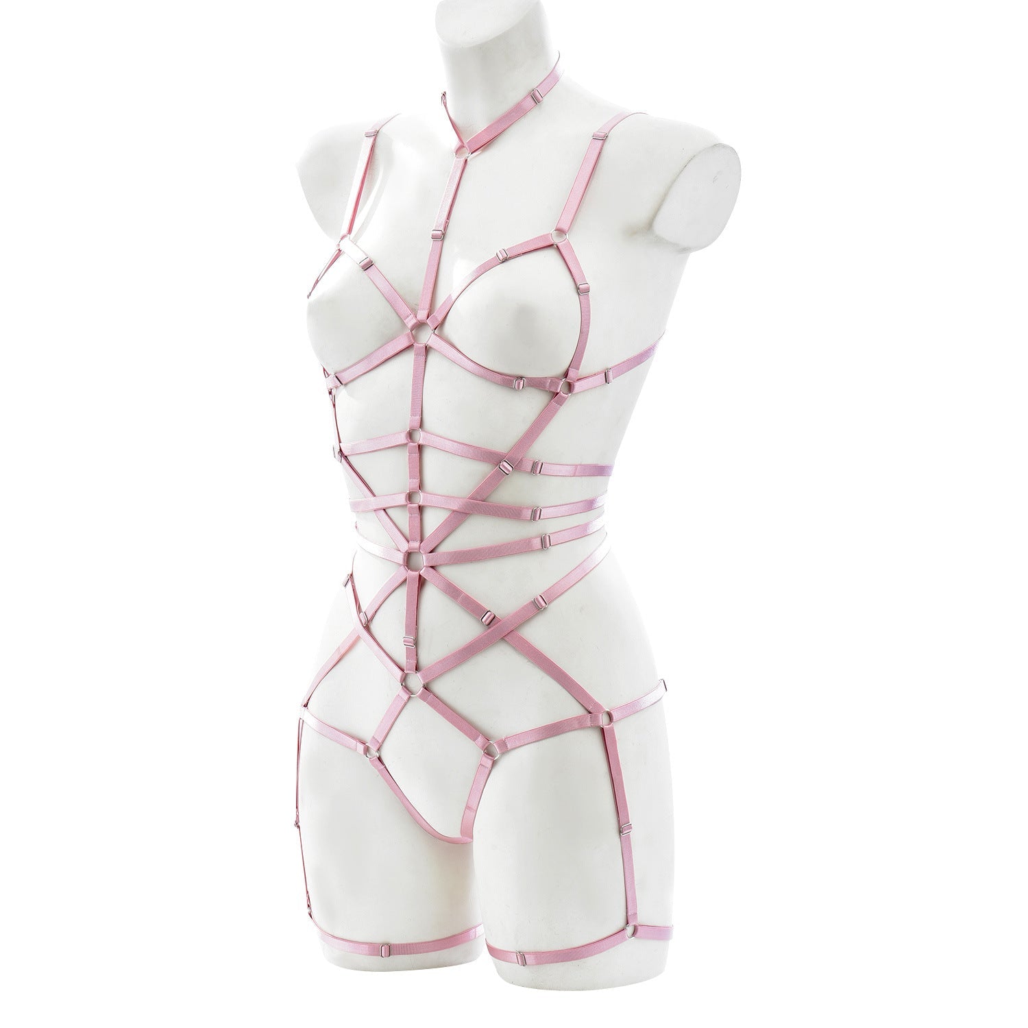 Sexy White Bodysuit Hot Sexy Harness Lingerie White Teddy