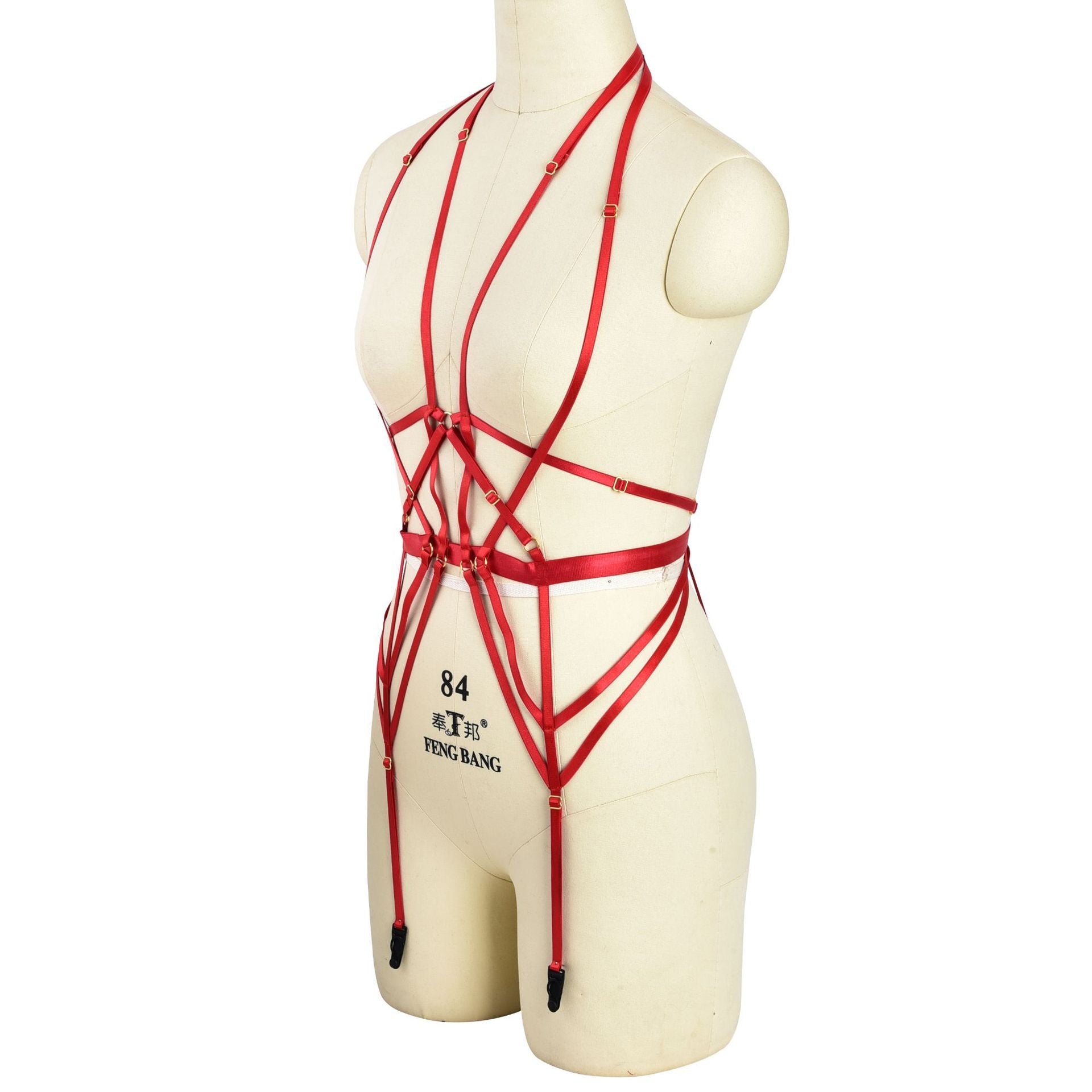 Sexy Womens Black Bodysuit Chubby HubLai Lingerie Harness Hot Teddy
