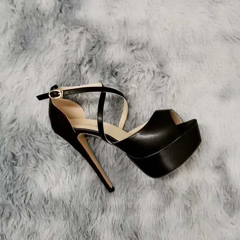 14cm Super High Heels Sandals