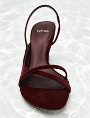 Black Velvet Comfortable Shoes