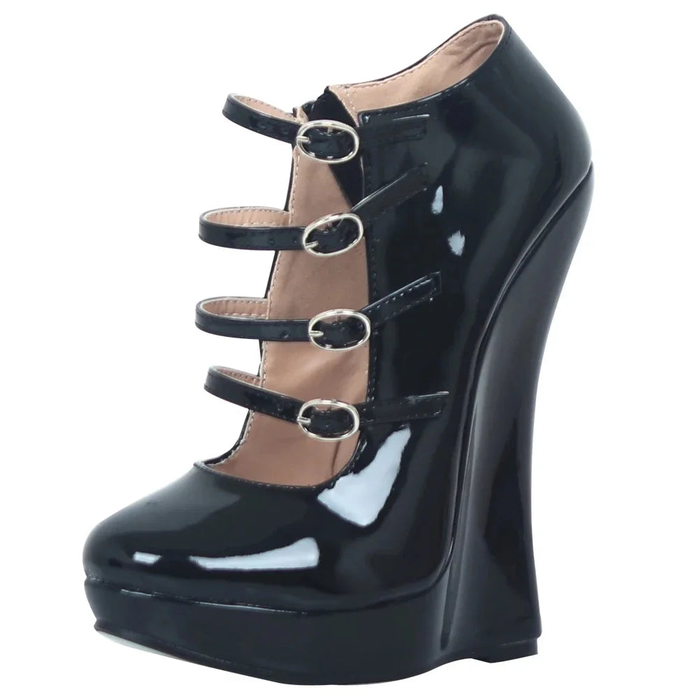 18cm Wedges High Heels Platform Pumps