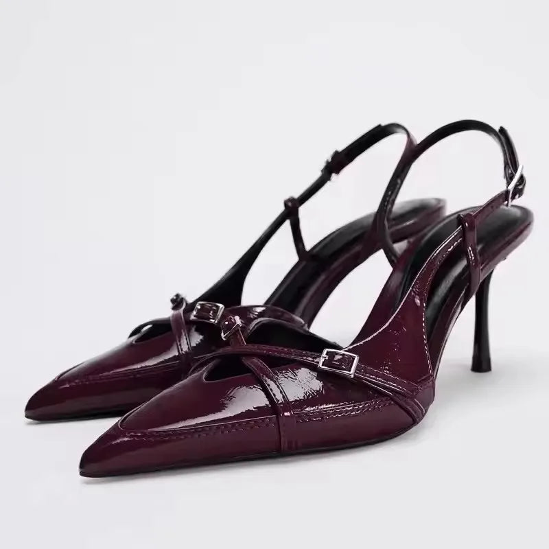 Elegant Pointed Toe Thin Low Heels