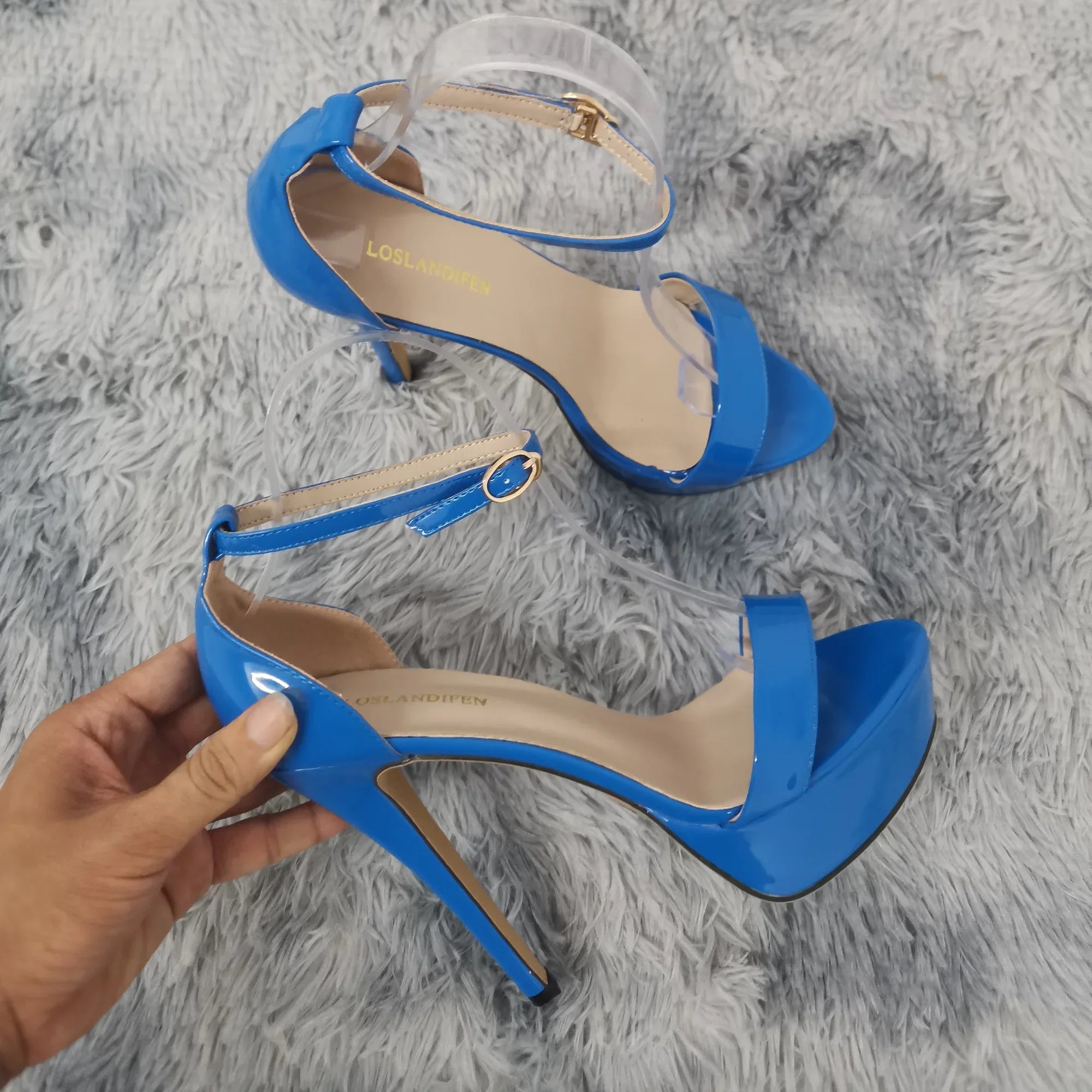 14cm Supper High Heels Peep Toes Platform Stilettos Party Wedding Shoes