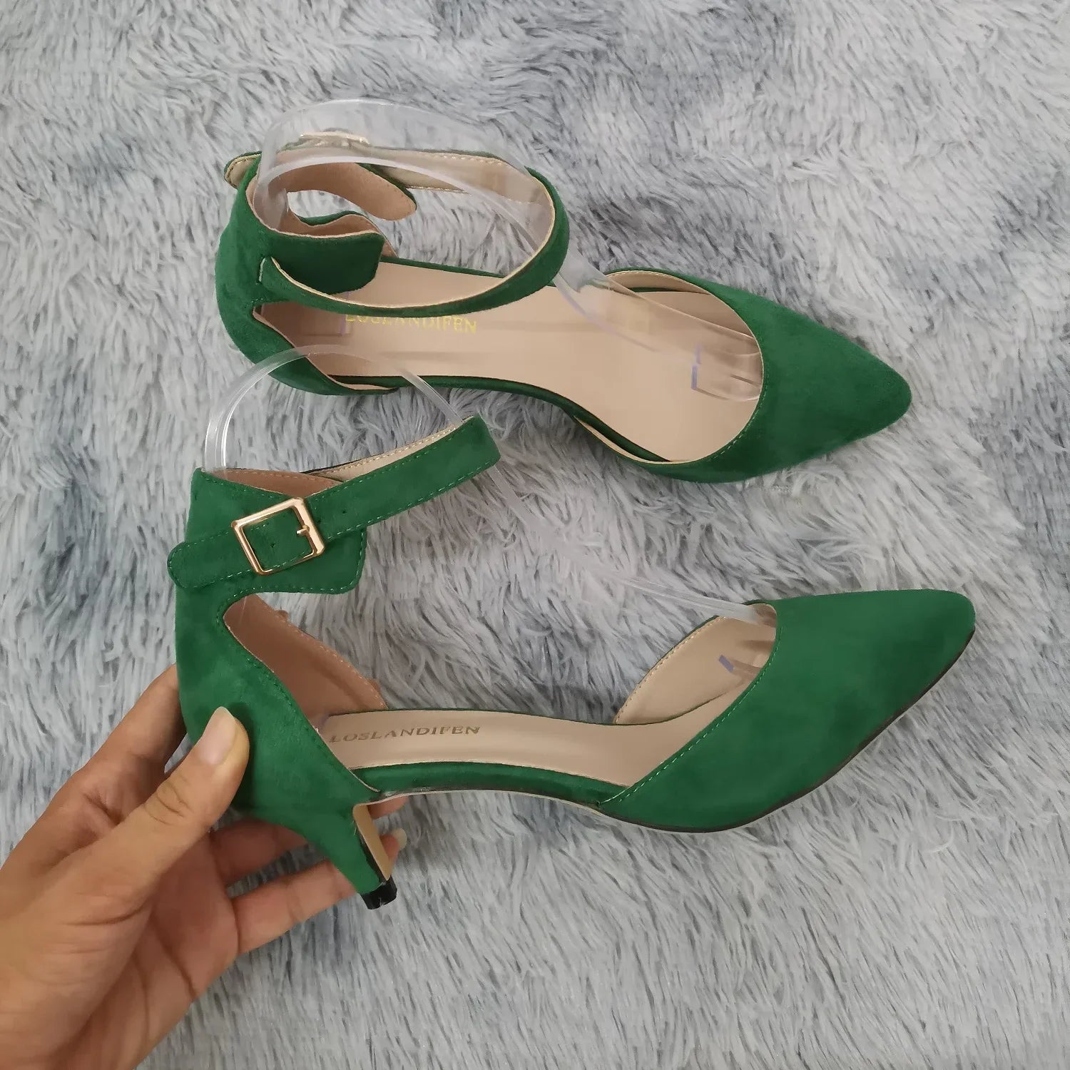 5cm Thick Heel Pumps Wedding Party Shoe
