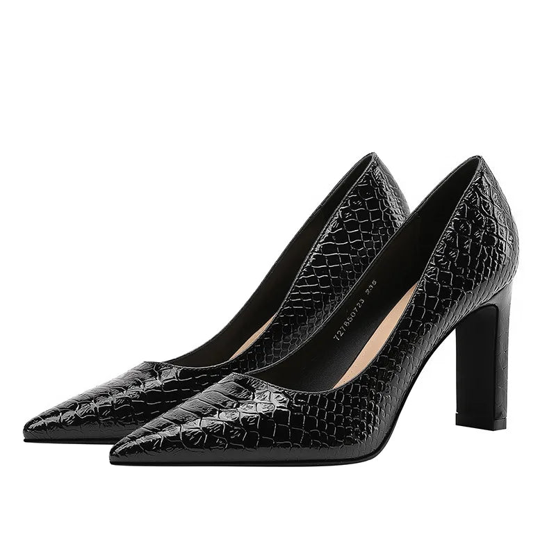 Autumn light luxury high heels