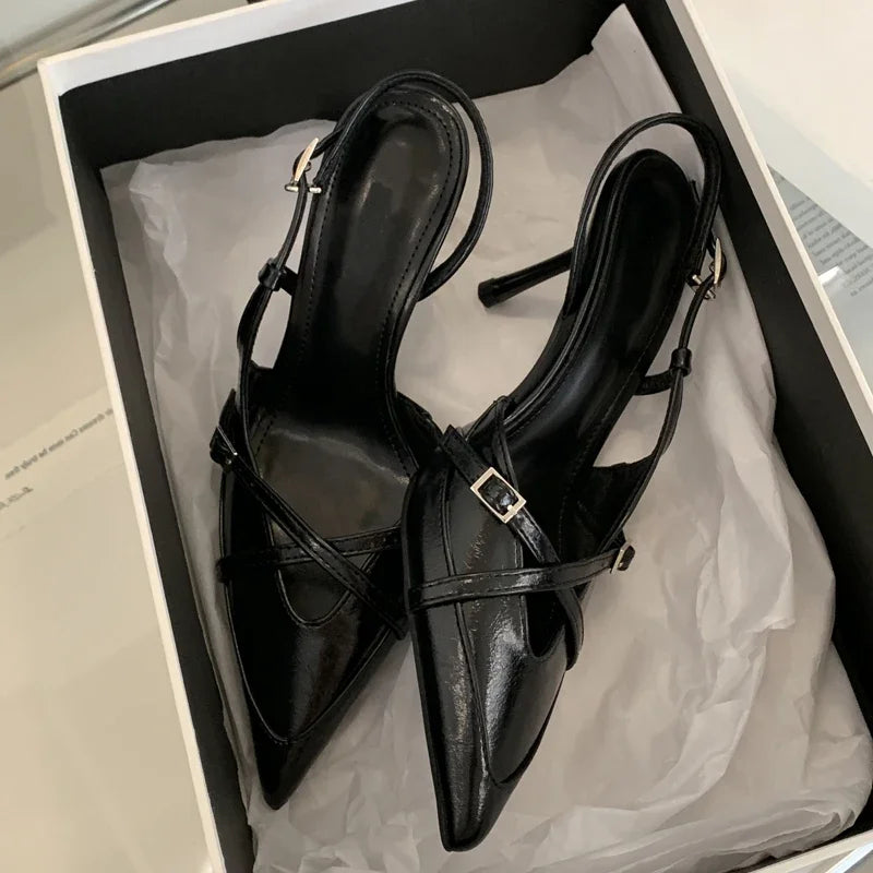 Elegant Pointed Toe Thin Low Heels