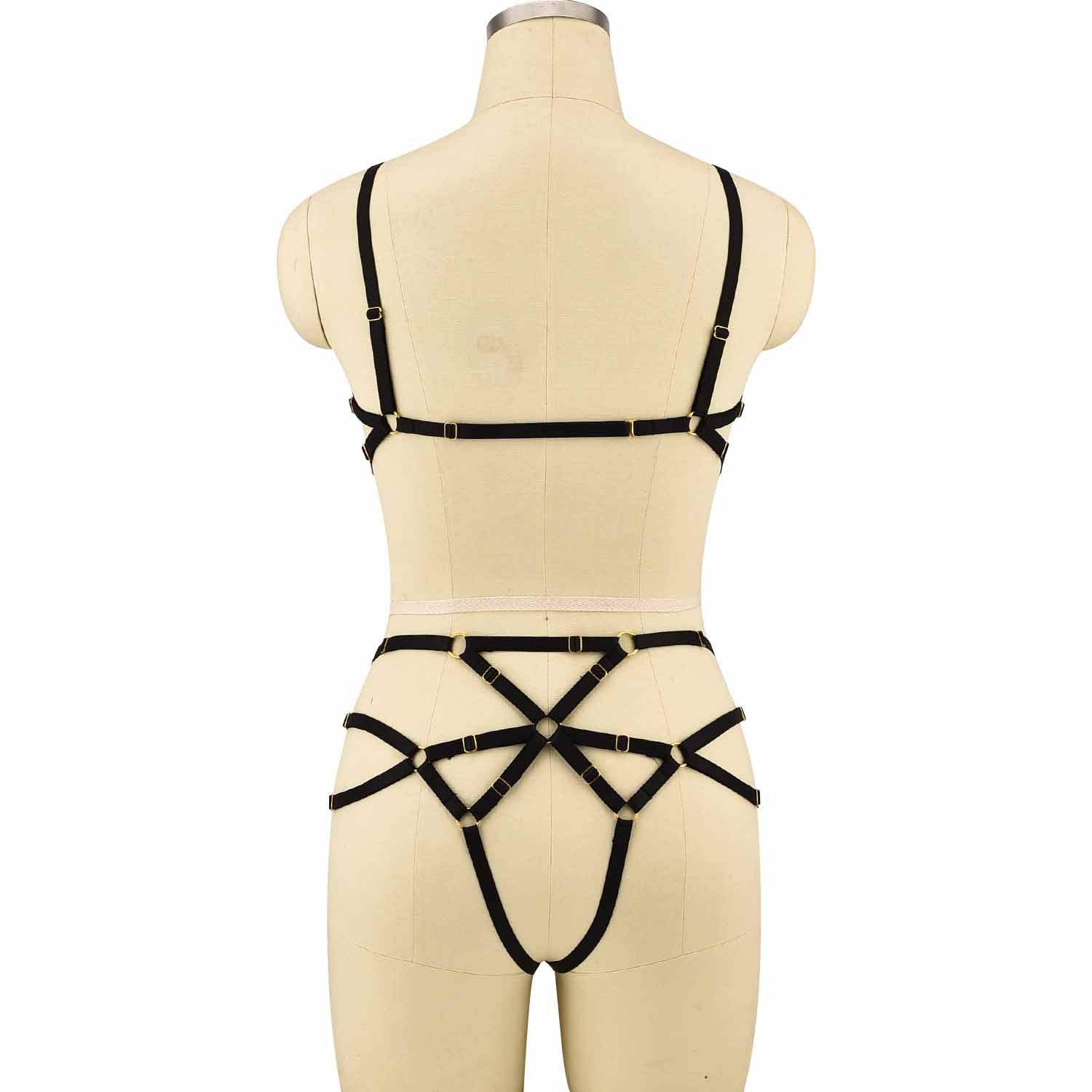 White Red Bodysuit Chubby HubLai Lingerie Harness Wife Teddy