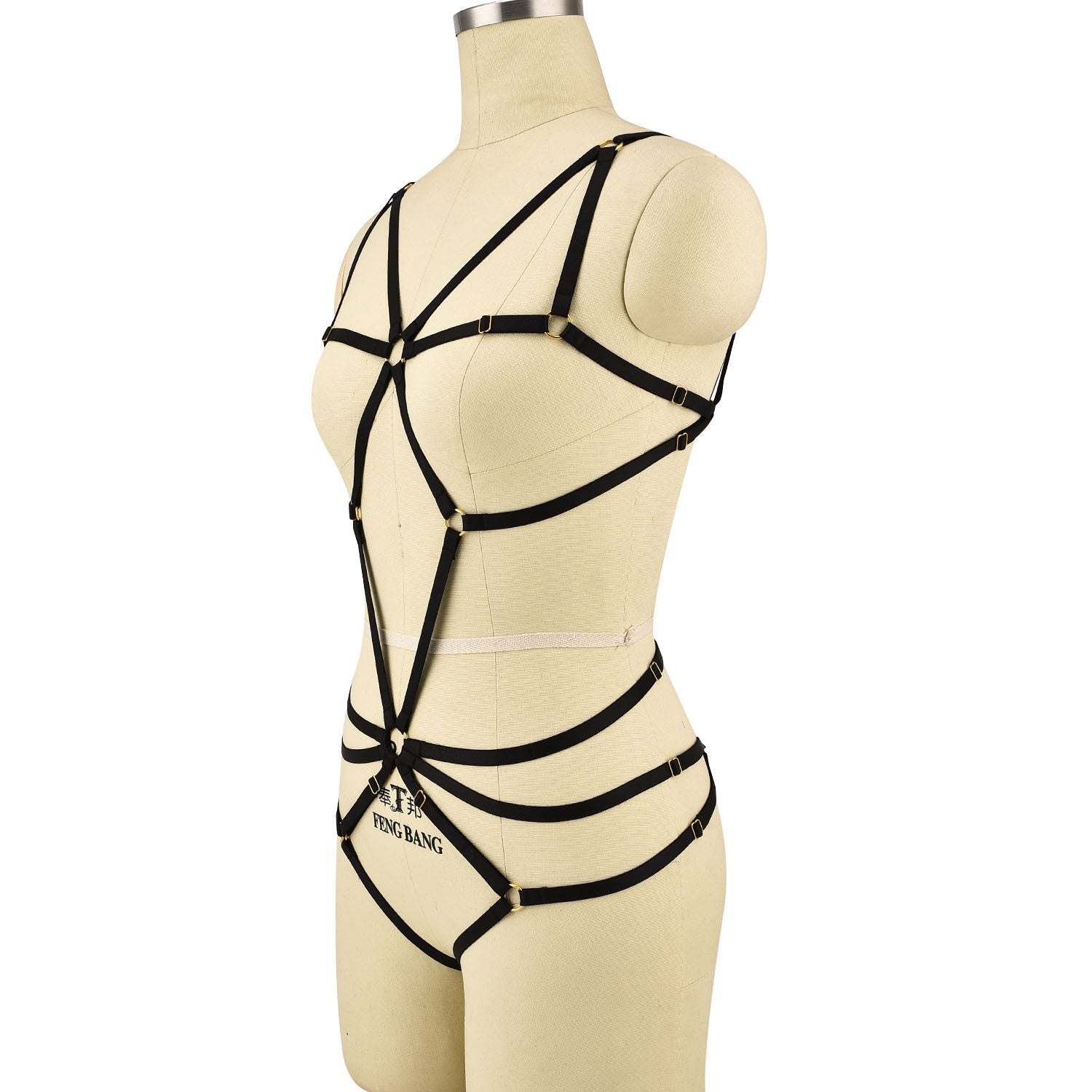 White Red Bodysuit Chubby HubLai Lingerie Harness Wife Teddy