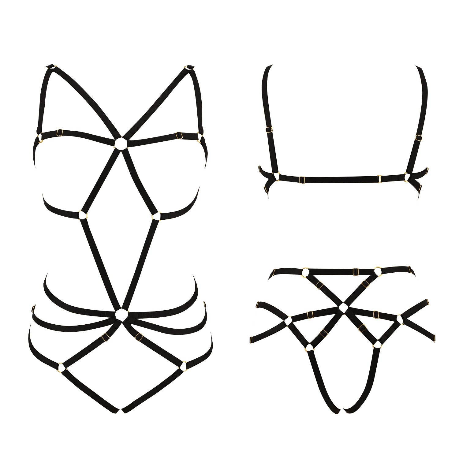 White Red Bodysuit Chubby HubLai Lingerie Harness Wife Teddy