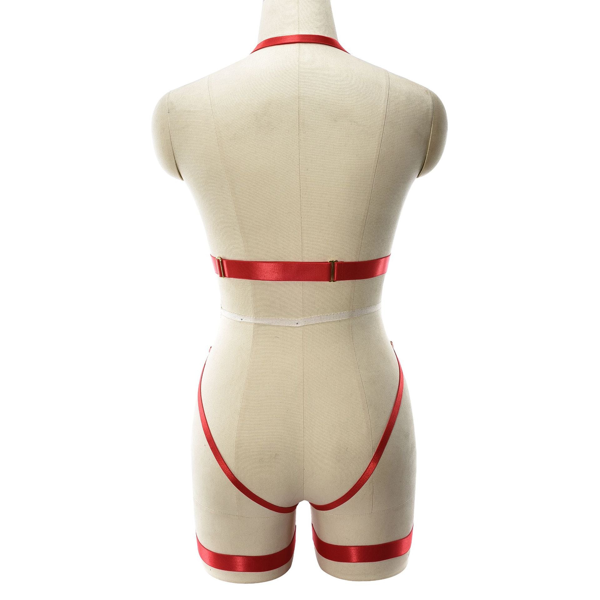 Wife White Bodysuit Submissive HubLai Harness Lingerie Chubby Teddy