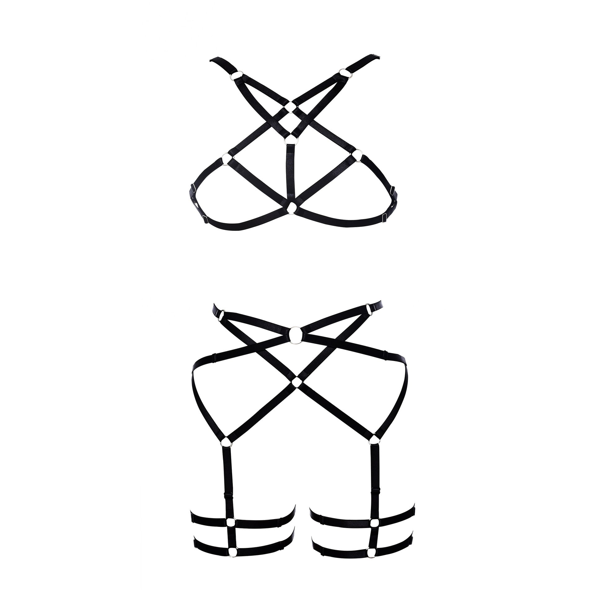 Wife Womens Black Bodysuit Sex HubLai Lingerie Harness Black Teddy