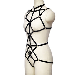 Women  Sexy Bodysuit Nasty HubLai Lingerie Harness Revealing Teddy