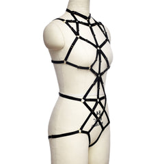 Women  Sexy Bodysuit Nasty HubLai Lingerie Harness Revealing Teddy