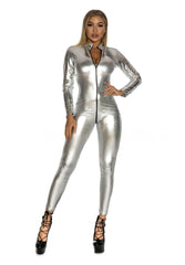 Vinyl Bodysuit Pink
