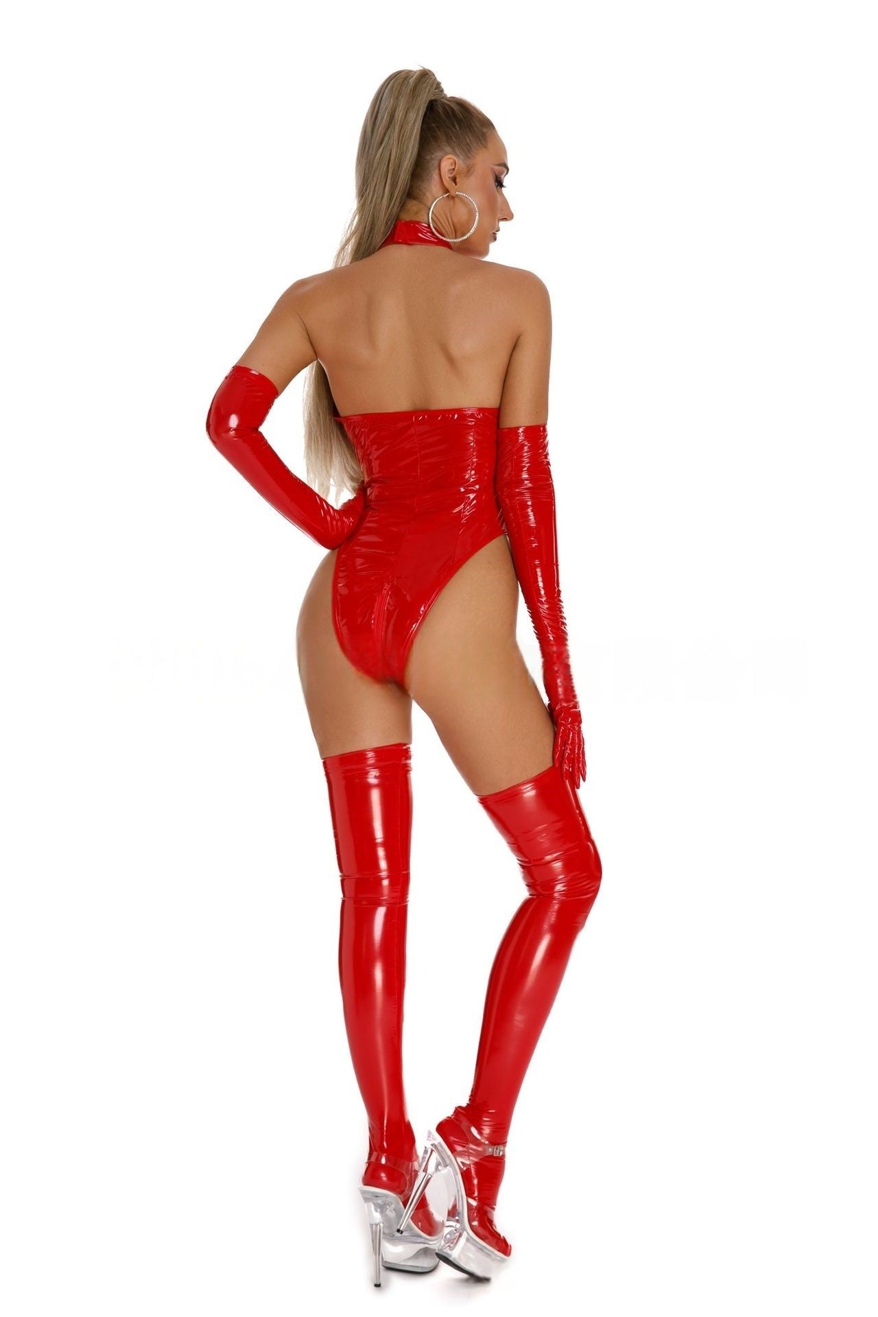 Black Leather Body Suit